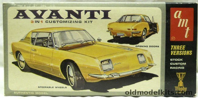 AMT 1/25 1963 Studebaker Avanti - Stock / Custom / Racing, 2064-150 plastic model kit